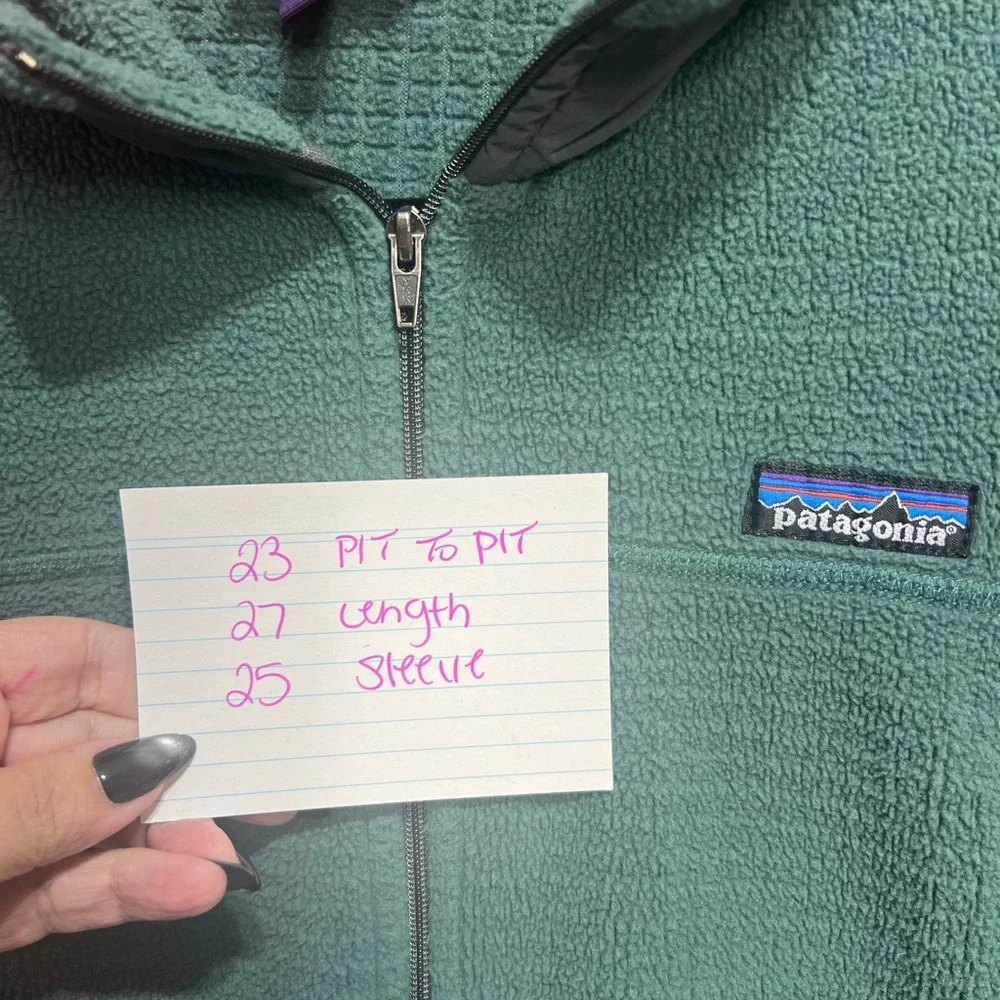 Patagonia Sage‎ Green Fleece Utility Jacket - Picture 10 of 10